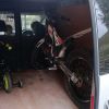 VW Caddy Bike loaded 1