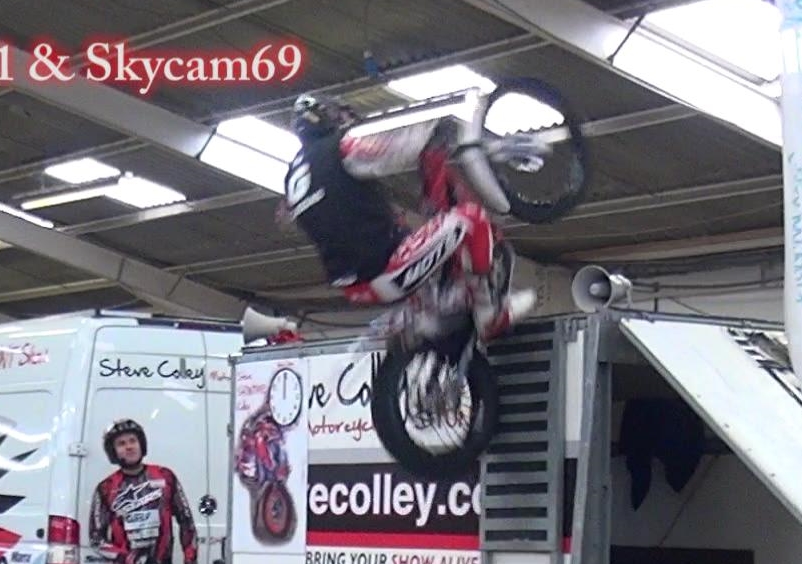 Alexz Wigg & Steve Colley performing at Stoneleigh Warwickshire Dirt Bike show