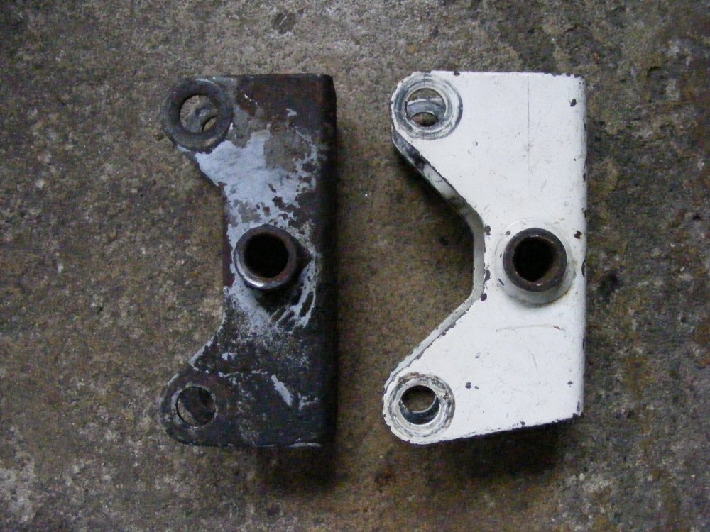 Bultaco rear engine mounting brackets - (left) Sherpa 250 - .jpg