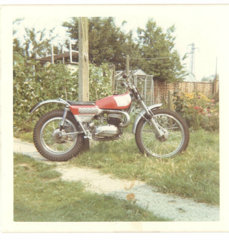 Graham's original 1968 Bultaco in 1970.jpg
