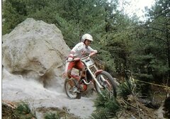 Me Riding an Observed Trials event in New Mexico - ENHANSED