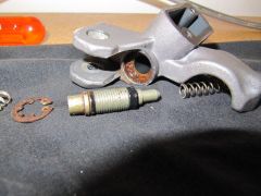 Clutch lever disassembly
