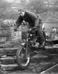 G Naylor at a trial in Yorkshire during the 1950s