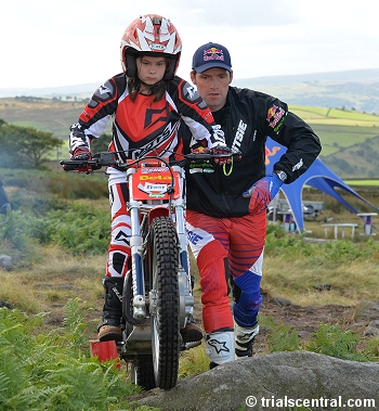 Brooke Dorricott At 2014 Dougie Lampkin Trials School 2